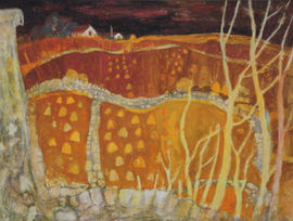 Scottish 20th Century Expressionist Landscape by Alexander Merrie Hardie  Richard Taylor Fine Art