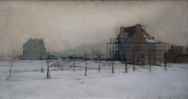 ../Alfred East - The New Neighbourhood   - Richard Taylor Fine Art