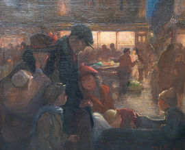 ../Post Impressionist Market Portrait by Amy Drucker at Richard Taylor Fine Art