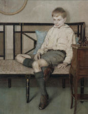 ../Art Deco Portrait of a Boy by Anna Airy Richard Taylor Fine Art