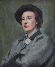 ../British 1950's Portrait by Anthony Devas Richard Taylor Fine Art