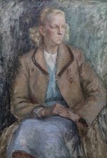 ../Portrait of a 1950's Lady by Constance Anne Parker Richard Taylor Fine Art