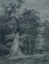 ../Hasbrucher Wald Dutch Old Master by Cornelius Springer at Richard Taylor Fine Art
