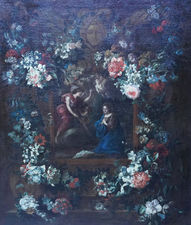 ../Flemish 16th century Annunciation Garland Pendant by Daniel Seghe Richard Taylor Fine Art