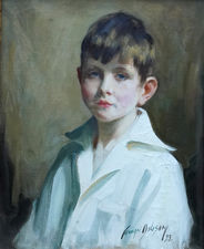 Art Deco Scottish Portrait of a Boy by David Cowan Dobson Richard Taylor Fine Art