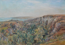 ../Coastal Landscape 1920's Devon by  Evelyn Cheston Richard Taylor Fine Art