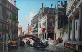 ../French Victorian Venice Landscapeby Germain Fabius Brest Richard Taylor Fine Art