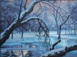 ../Winter Landscape Germany 1945 by Francis Wynne Thomas Richard Taylor Fine Art