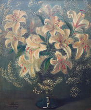 ../British 1950's Floral by Frank Owen Salisbury Richard Taylor Fine Art