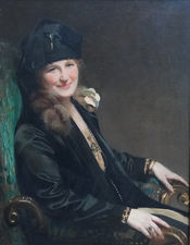 ../British 1920's Female Portrait by Frank Salisbury Richard Taylor Fine Art