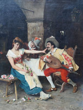 Italian Victorian figurative art by Frederick Andreotti Richard Taylor Fine Art