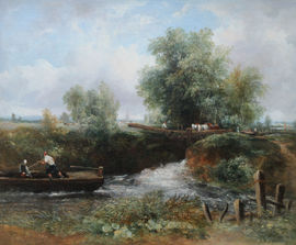 ../Frederick Waters Watts The Stour Constable Country British Landscape Richard Taylor Fine Art