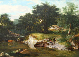 ../British Victorian Pastoral by George Cole Richard Taylor Fine Art