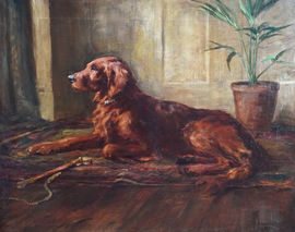 British Victorian Portrait of a Setter Dog  by George Denholm Armour Richard Taylor Fine Art