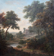 ../British Old Master Landscape by George Lambert Richard Taylor Fine Art