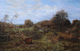 British 19thy Century Landscape by George William Mote Richard Taylor Fine Art