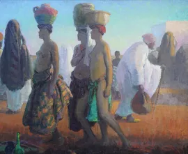 ../Post Impressionist 1925 African Women by Gerald Spencer Pryse Richard Taylor Fine Art