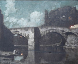 Spanish Toledo Bridge Landscape by Harold Speed Richard Taylor Fine Art