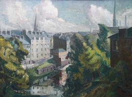 ../Scottish Fifties Glasgow Townscape by Harry Jefferson Barnes Richard Taylor Fine Art