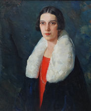 ../American Twenties Portrait of a Lady by Henry Rittenberg Richard Taylor Fine Art