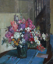 British Impressionist Floral by Herbert David Richter Richard Taylor Fine Art