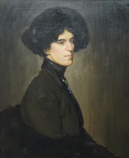 Edwardian Portrait of Suffragette Stuchbury by Howard Somerville Richard Taylor Fine Art