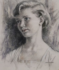 ../Art Deco Portrait of a Lady by Hubert Williams Richard Taylor Fine Art
