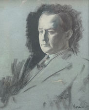 ../Jewish 1920's Male Portrait by Jacob Kramer Richard Taylor Fine Art