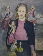 ../British art Deco Portrait of Caroline by James Cleaver Richard Taylor Fine Art