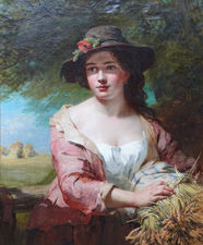 ../British Victorian Portrait by James John Hill  at Richard Taylor Fine Art