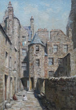 Scottish Victorian Arcitectural Landscape Edinburgh by James Riddel Richard Taylor Fine Art