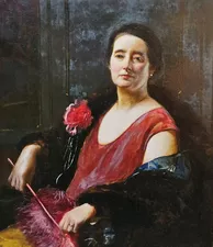 British Edwardian Female Portrait by John Singer Sargent Richard Taylor Fine Art
