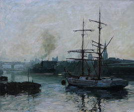 ../Newcastle on Tyne 1914 Marine by Joseph Henry Kirsop Richard Taylor Fine Art