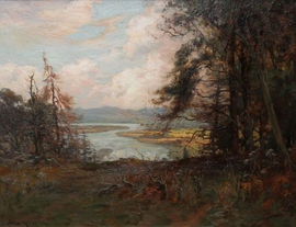 ../Scottish Victorian River Landscape by Joseph Milne Richard Taylor Fine Art