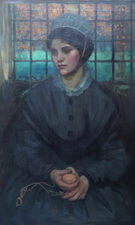 ../British Edwardian Portrait of a Girl by Maud Marion Wear Richard Taylor Fine Art