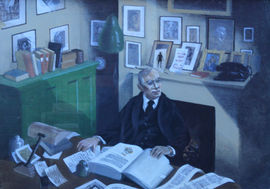 British 40's  Office Interior by Laurence Henry Irving Richard Taylor Fine Art