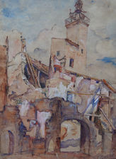 ../Spanish Thirties Townscape by Madeline Wells Richard Taylor Fine Art
