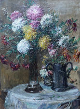 British Exhibited Victorian Floral  by Mark Fisher Richard Taylor Fine Art