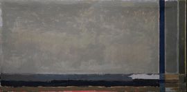 ../British Abstract Landscape 1958 by Peter L Field Richard Taylor Fine Art
