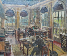 ../British Twenties Office Interior by Pyzer Cowen Richard Taylor Fine Art