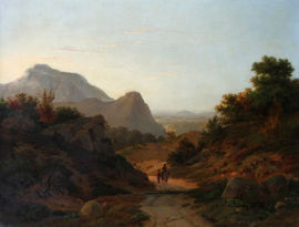 ../Italian Landscape by Old Master Richard Ramsey Reinagle Richard Taylor Fine Art