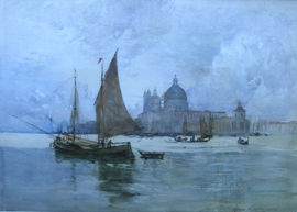 Venice watercolour by Scottish Impressionist Robert Weir Allan Richard Taylor Fine Art