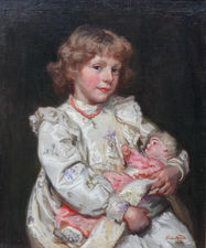 ../British Edwardian Portrait  by Rose Mead Richard Taylor Fine Art