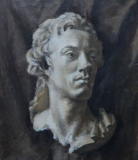 Slade School Male Portrait by E A Jay Richard Taylor Fine Art