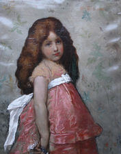 ../t s williams - pre-raphaelite girl - richard taylor fine art
