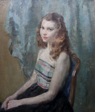 ../British Impressionist portrait by  Walter Ernest Webster Richard Taylor Fine Art