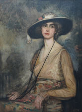 British Edwardian Female Portrait by William George Robb Richard Taylor Fine Art