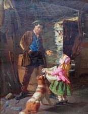 ../British  Victorian Genre Portrait by William Henry Midwood  Richard Taylor Fine Art