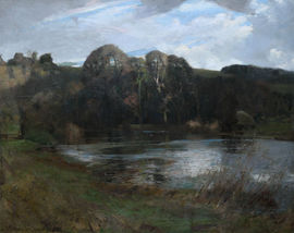 ../River Landscape Arun Sussex  by William Thomas Wood Richard Taylor Fine Art